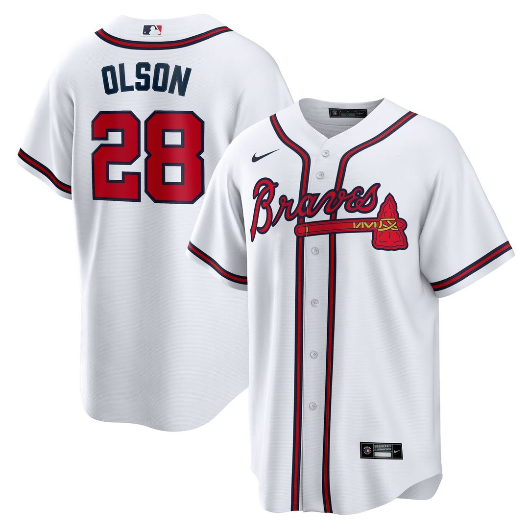 Atlanta Braves Matt Olson Nike Home Replica Jersey - White