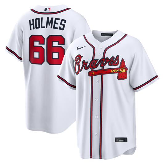 Atlanta Braves Grant Holmes Nike Home Replica Jersey - White