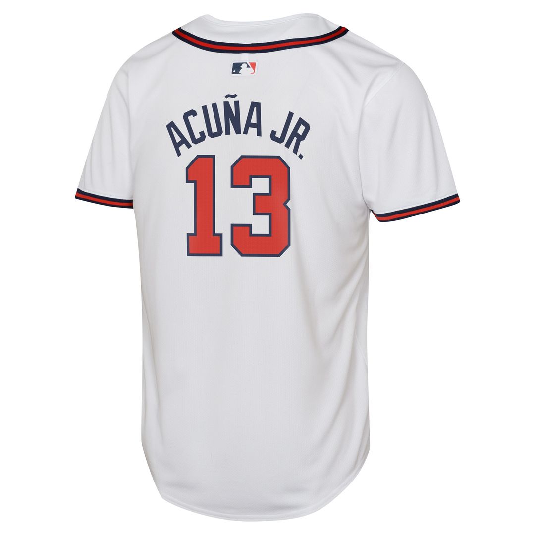 Atlanta Braves Ronald Acuña Jr. Nike Youth Home Limited Jersey - White