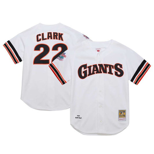 San Francisco Giants Will Clark Mitchell & Ness Cooperstown 1989 Authentic Jersey - White