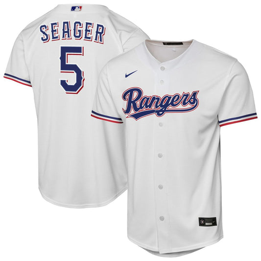 Texas Rangers Corey Seager Nike Youth Home Replica Jersey - White