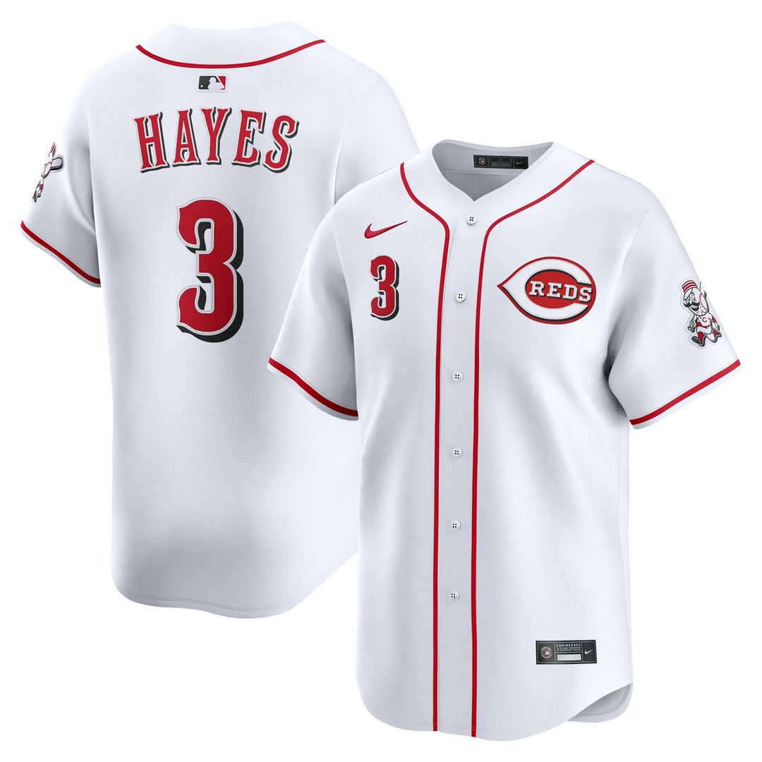 Cincinnati Reds Ke'Bryan Hayes Nike Home Limited Jersey - White