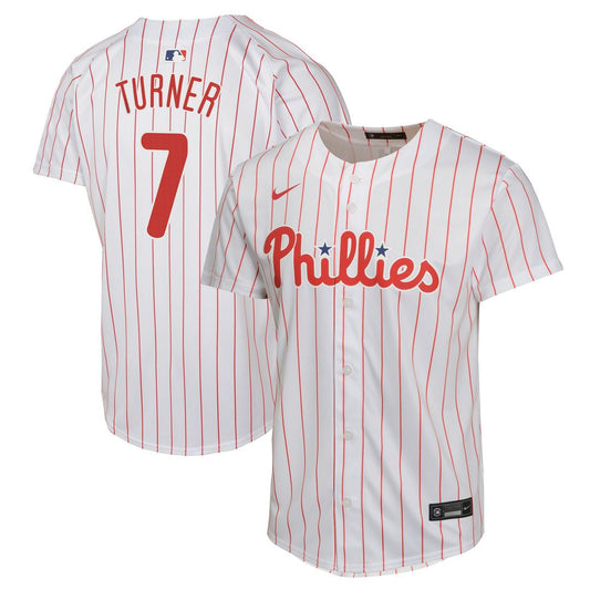 Philadelphia Phillies Trea Turner Nike Youth Home Game Jersey - White