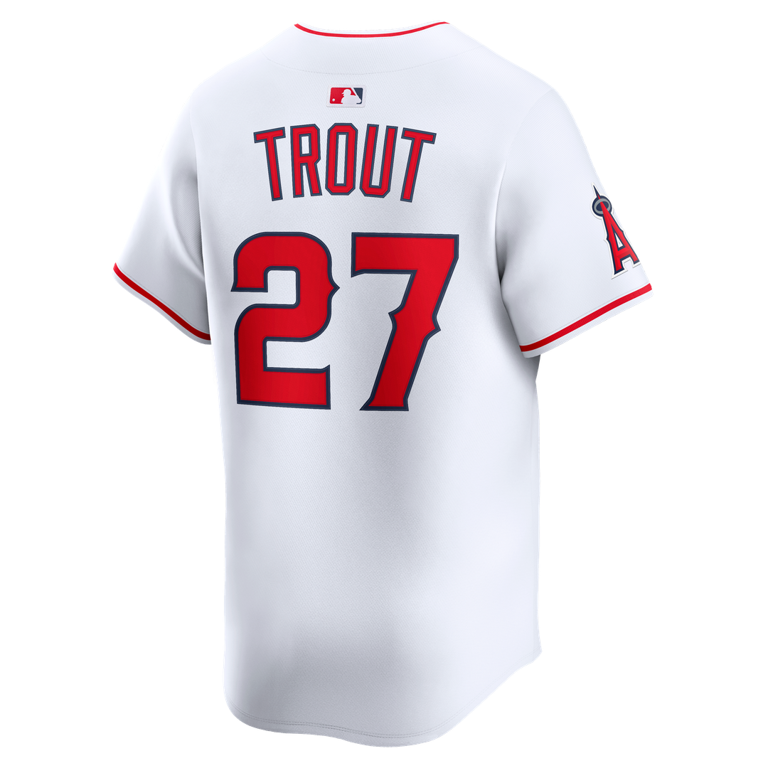 Los Angeles Angels Mike Trout Nike Home Limited Jersey - White