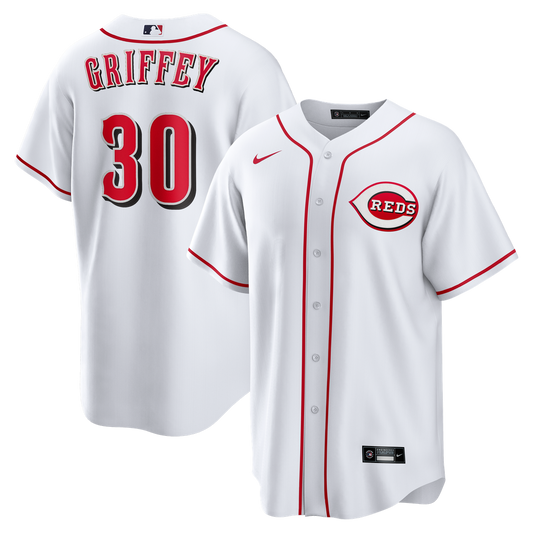 Cincinnati Reds Ken Griffey Jr. Nike Home Retired Replica Jersey - White