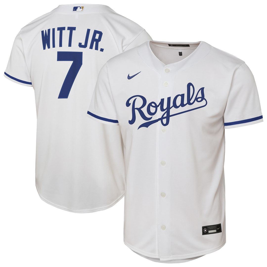 Kansas City Royals Bobby Witt Jr. Nike Youth Home Replica Jersey - White