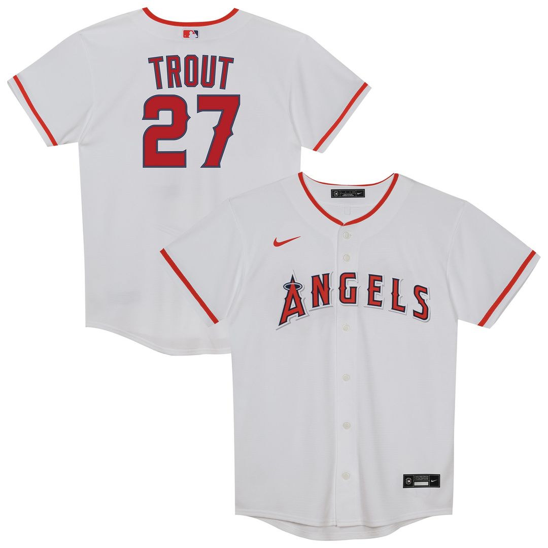 Los Angeles Angels Mike Trout Nike Preschool Home Replica Jersey - White