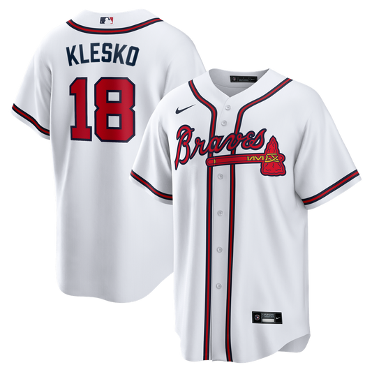 Atlanta Braves Ryan Klesko Nike Home Retired Replica Jersey - White