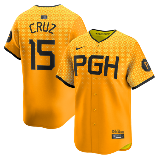 Pittsburgh Pirates Oneil Cruz Nike City Connect Limited Jersey - Gold