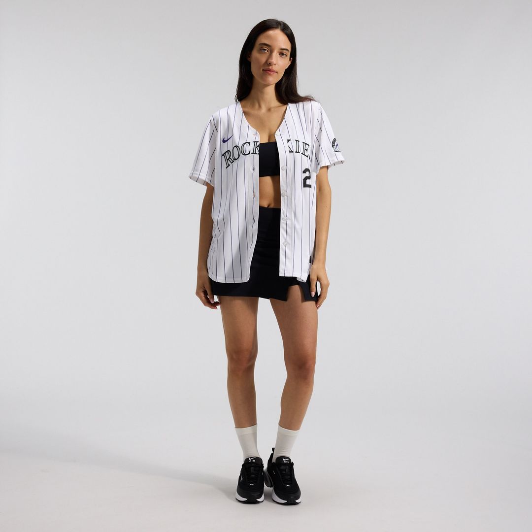 Colorado Rockies Kris Bryant Nike Women's Home Limited Jersey - White