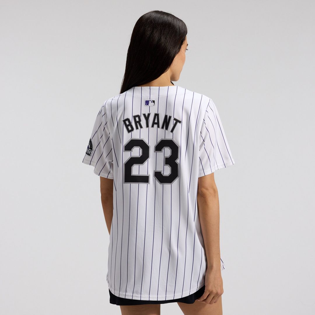 Colorado Rockies Kris Bryant Nike Women's Home Limited Jersey - White