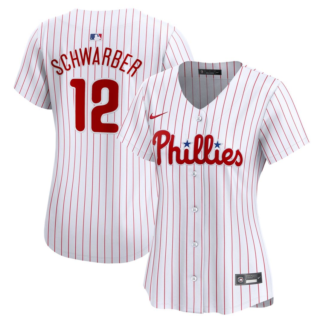 Philadelphia Phillies Kyle Schwarber Nike Women's Home Limited Jersey - White