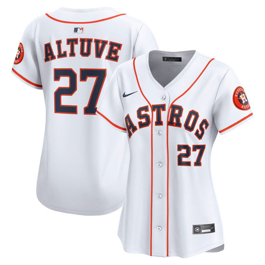 Houston Astros Jose Altuve Nike Women's Home Limited Jersey - White
