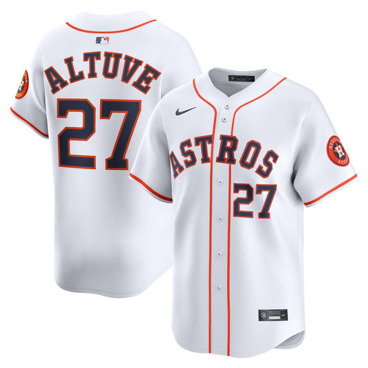 Houston Astros Jose Altuve Nike Home Limited Jersey - White