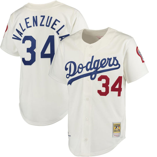 Los Angeles Dodgers Fernando Valenzuela Mitchell & Ness Authentic Jersey - White
