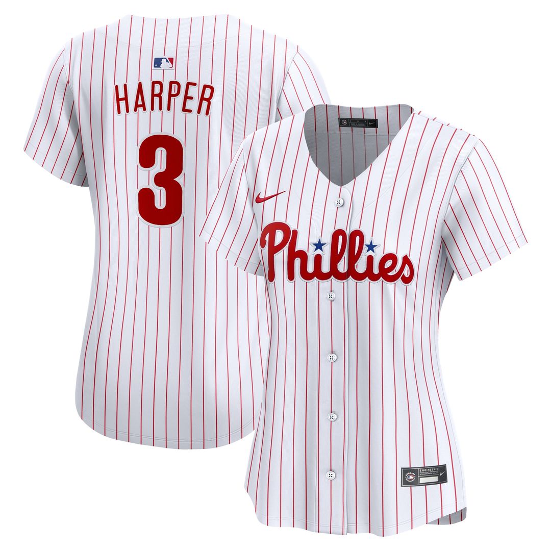 Philadelphia Phillies Bryce Harper Nike Women's Home Limited Jersey - White