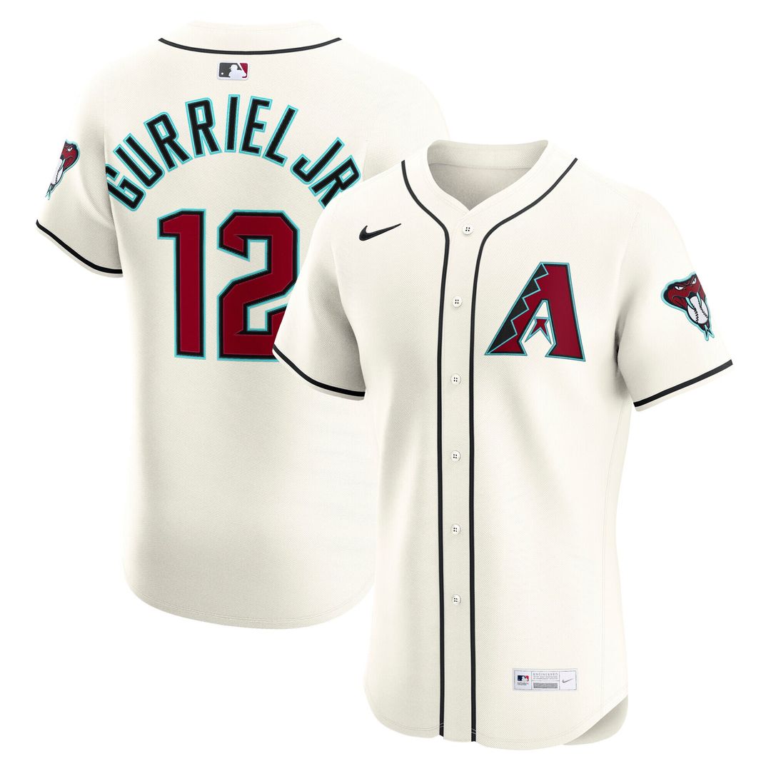 Arizona Diamondbacks Lourdes Gurriel Jr. Nike Home Elite Jersey - Cream
