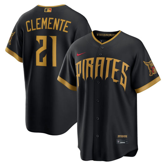 Pittsburgh Pirates Roberto Clemente Nike 2026 City Connect Stadium Jersey - Black