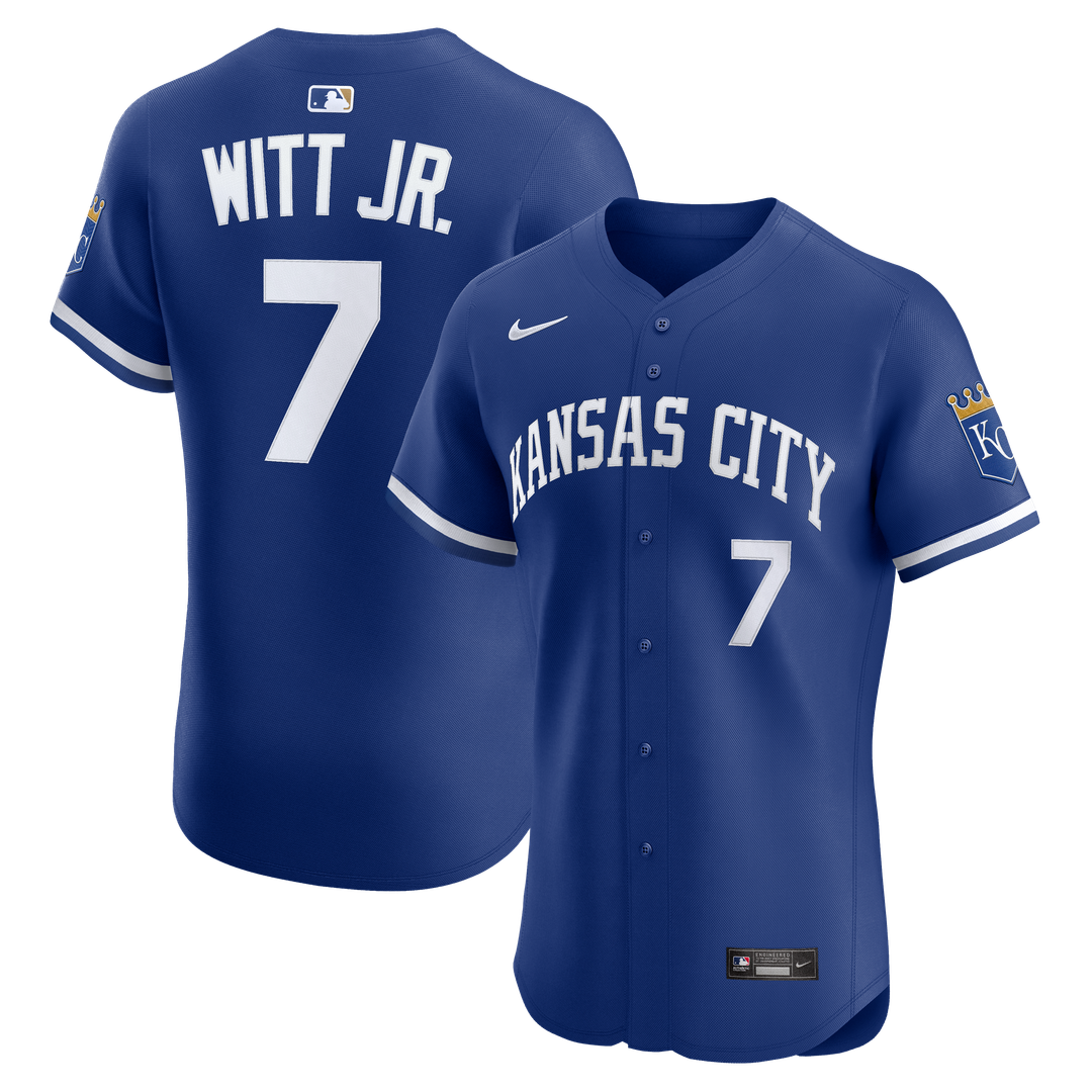 Kansas City Royals Bobby Witt Jr. Nike Alternate 2 Elite Jersey - Royal