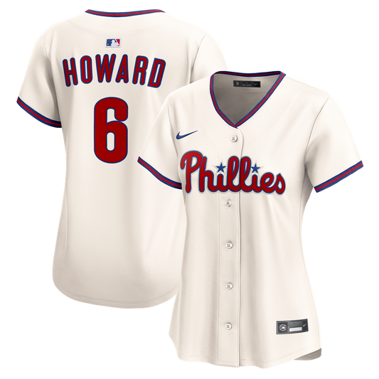 Philadelphia Phillies Ryan Howard Nike Women's Alternate 2 Limited Jersey - Cream