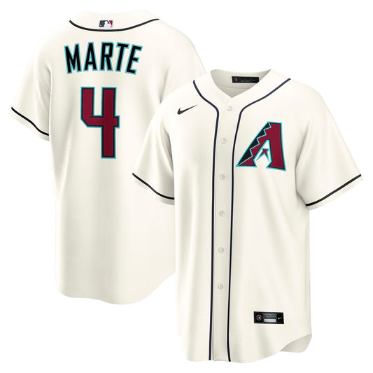 Arizona Diamondbacks Ketel Marte Nike Home Replica Jersey - Cream