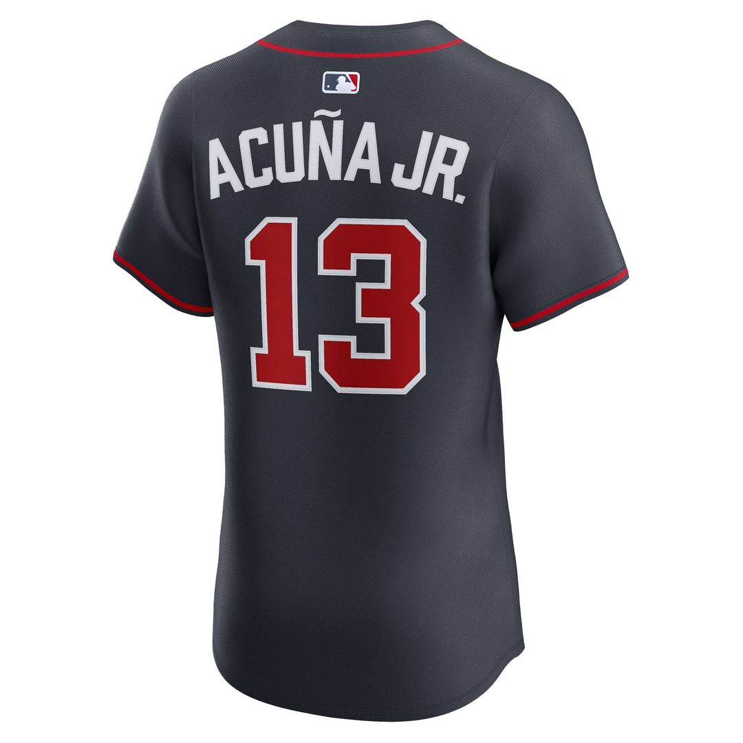 Atlanta Braves Ronald Acuña Jr. Nike Home Elite Jersey - White