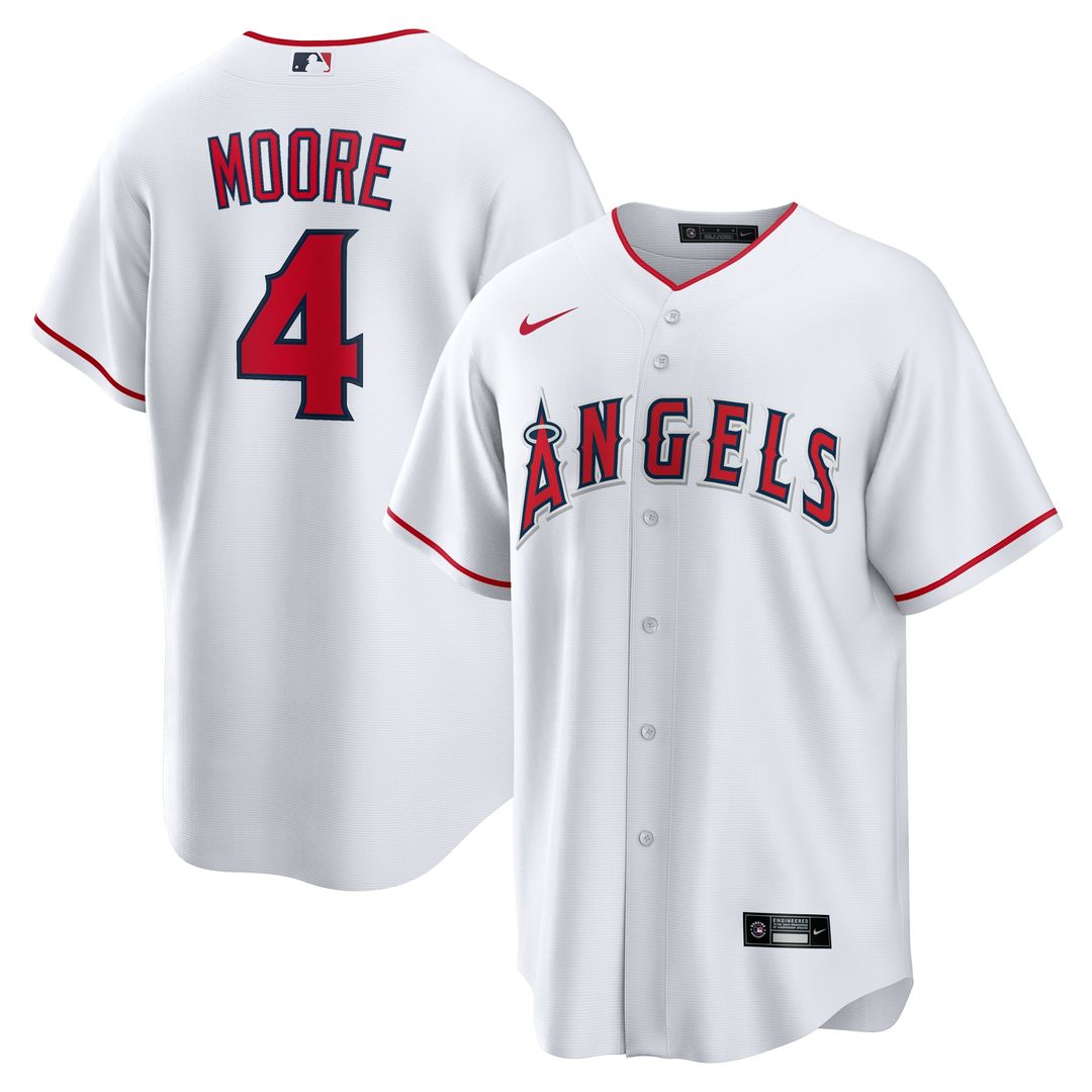 Los Angeles Angels Christian Moore Nike Home Replica Jersey - White