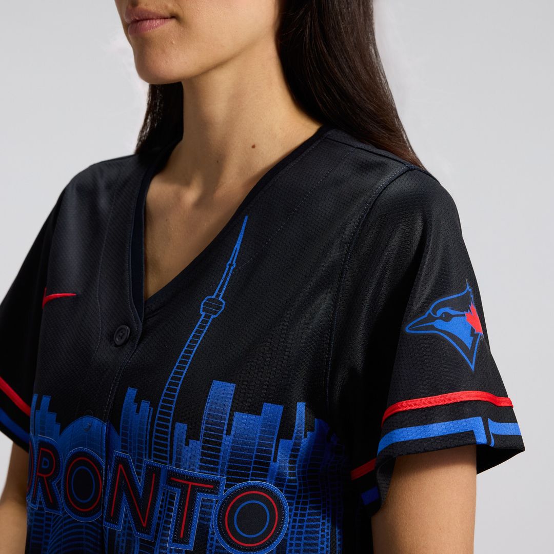 Toronto Blue Jays Vladimir Guerrero Jr. Nike Women's 2024 City Connect Limited Jersey - Navy
