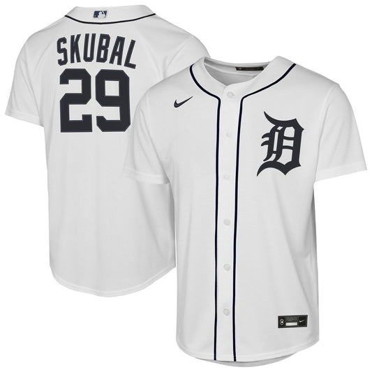 Detroit Tigers Tarik Skubal Nike Youth Home Replica Jersey - White
