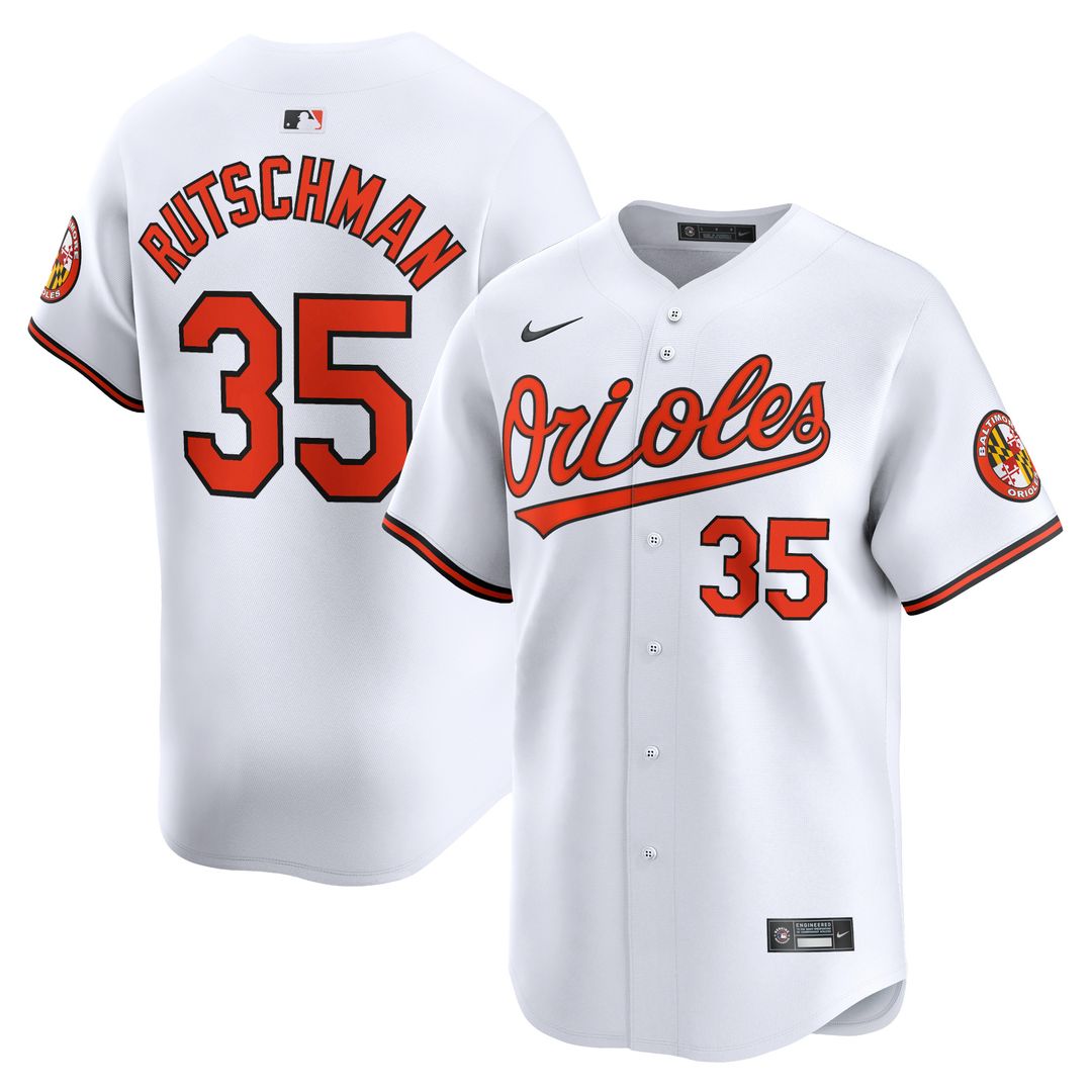 Baltimore Orioles Adley Rutschman Nike Home Limited Jersey - White
