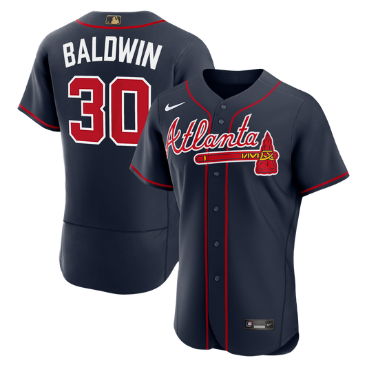 Atlanta Braves Drake Baldwin Nike Alternate MLB Awards Authentic Jersey - Navy