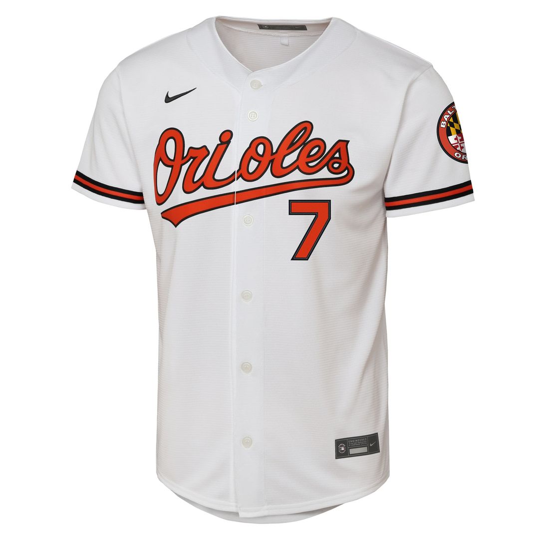 Baltimore Orioles Jackson Holliday Nike Youth Alternate 2 Stadium Jersey - Orange