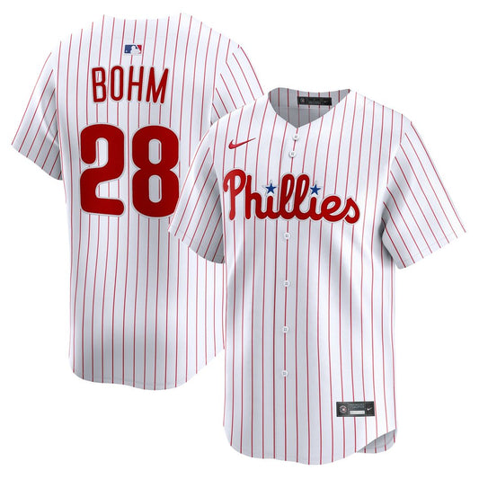 Philadelphia Phillies Alec Bohm Nike Home Limited Jersey - White