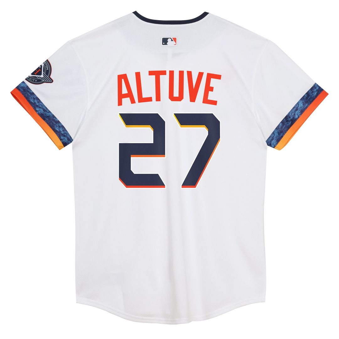 Houston Astros Jose Altuve Nike Preschool 2025 City Connect Limited Jersey - White