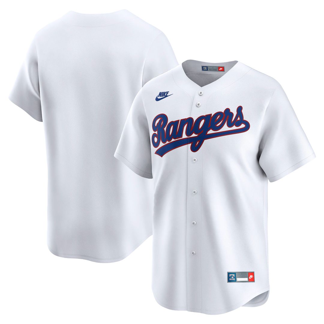 Texas Rangers Nike Cooperstown Limited Jersey - White