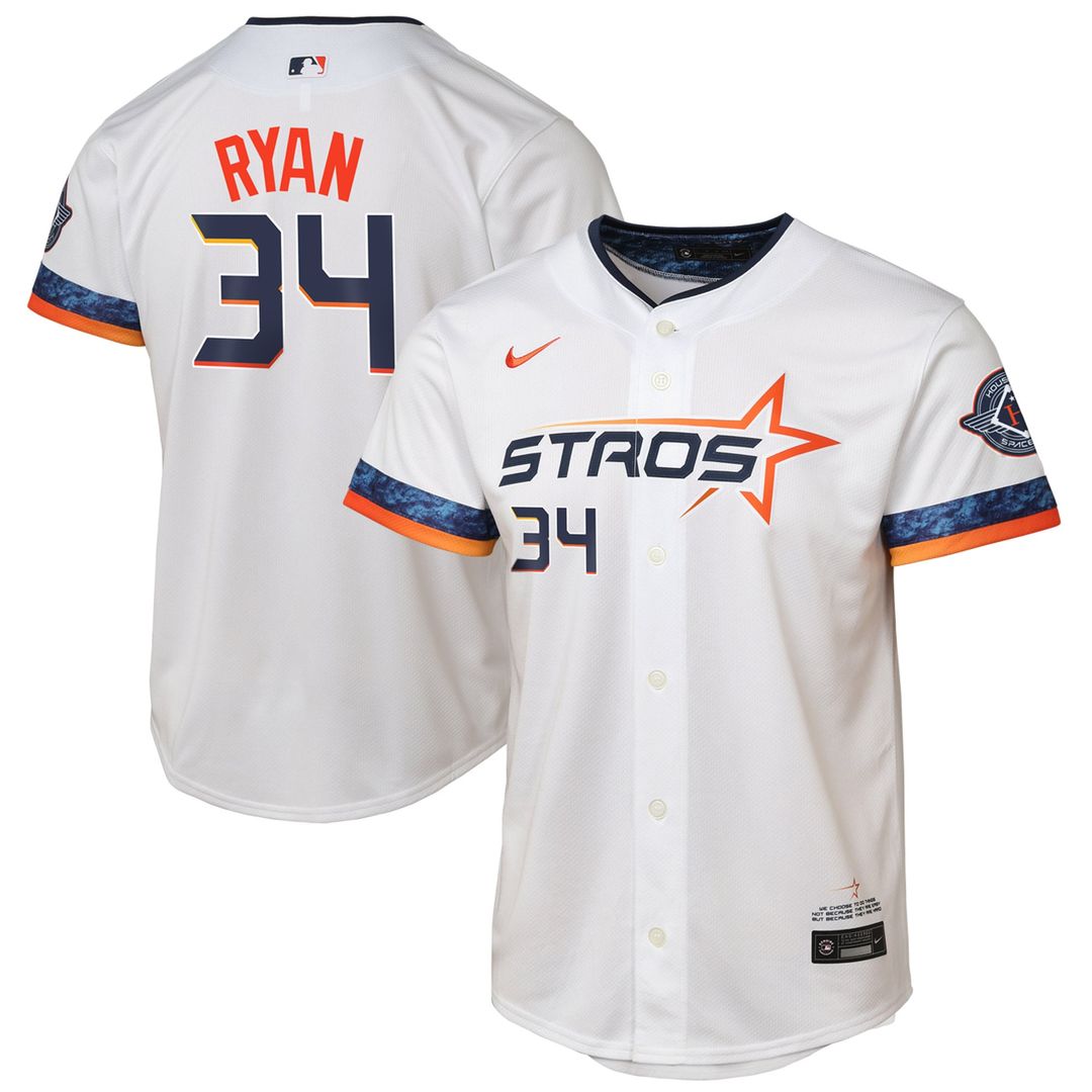 Houston Astros Nolan Ryan Nike Youth 2025 City Connect Limited Jersey - White