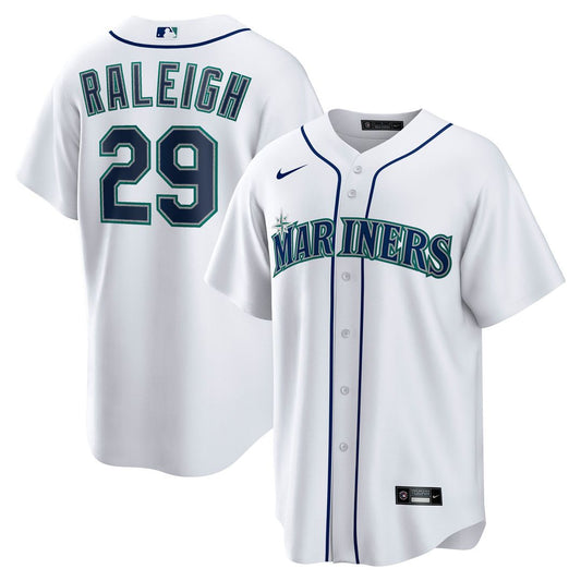 Seattle Mariners Cal Raleigh Nike Home Replica Jersey - White