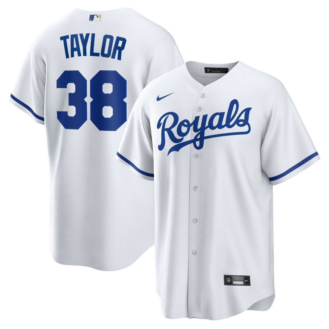 Kansas City Royals Josh Taylor Nike Home Replica Jersey - White