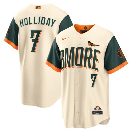 Baltimore Orioles Jackson Holliday Nike 2026 City Connect Stadium Jersey - Cream