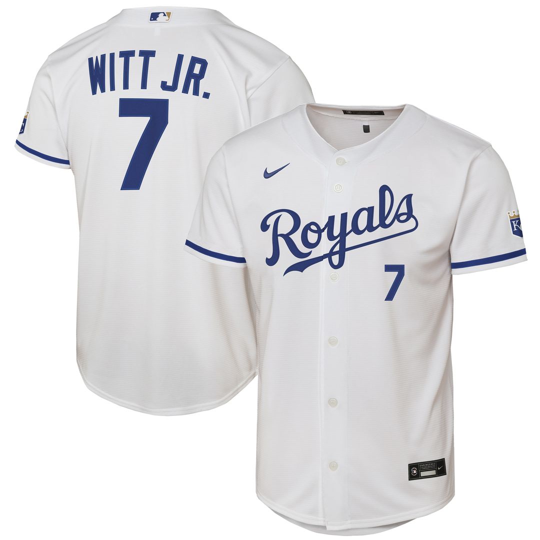 Kansas City Royals Bobby Witt Jr. Nike Youth Alternate Stadium Jersey - Light Blue