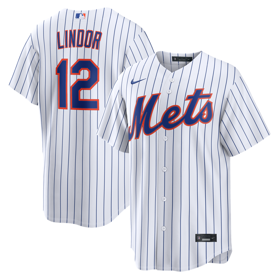 New York Mets Francisco Lindor Nike Home Replica Jersey - White