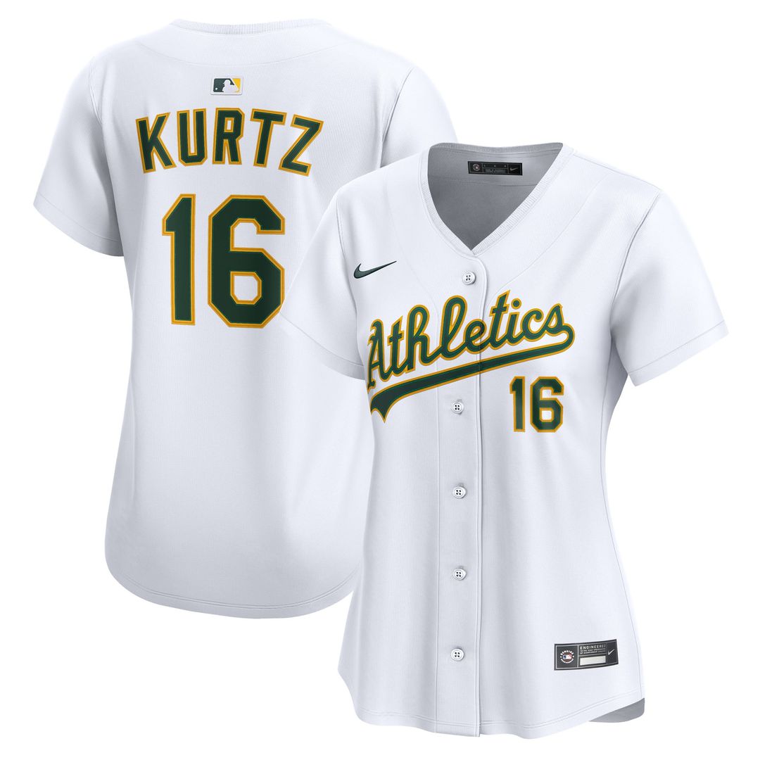 Athletics Nick Kurtz Nike Women's Home Limited Jersey - White