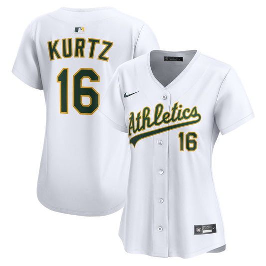 Athletics Nick Kurtz Nike Women's Home Limited Jersey - White