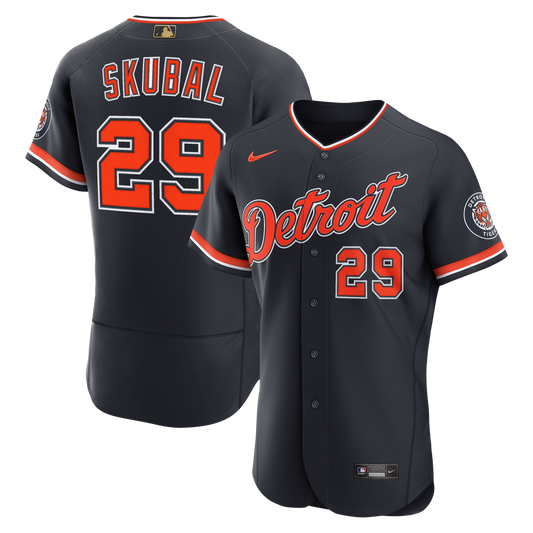 Detroit Tigers Tarik Skubal Nike Alternate MLB Awards Authentic Jersey - Navy