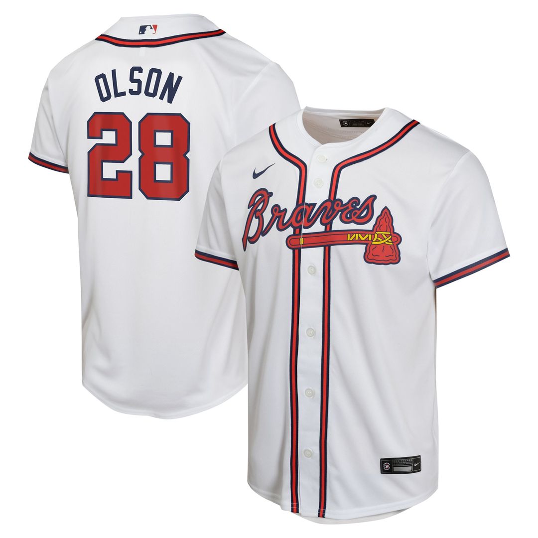 Atlanta Braves Matt Olson Nike Youth Home Game Jersey - White