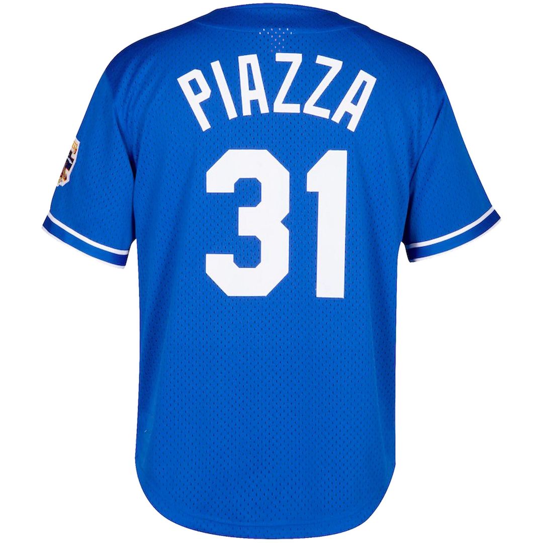 Los Angeles Dodgers Mike Piazza Mitchell & Ness Big & Tall Cooperstown Mesh Batting Practice Jersey - Royal