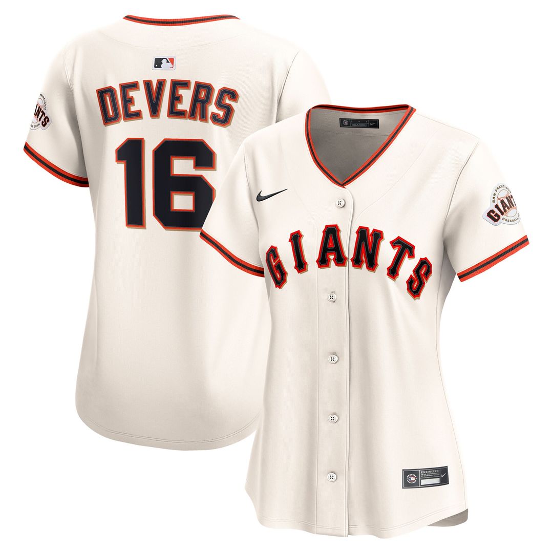 San Francisco Giants Rafael Devers Nike Women's Home Limited Jersey - Cream