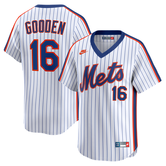 New York Mets Dwight Gooden Nike Cooperstown Limited Jersey - White