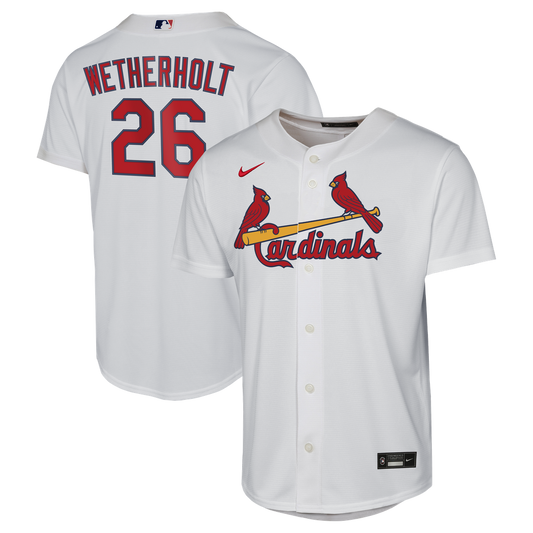 St. Louis Cardinals JJ Wetherholt Nike Youth Home Replica Jersey - White
