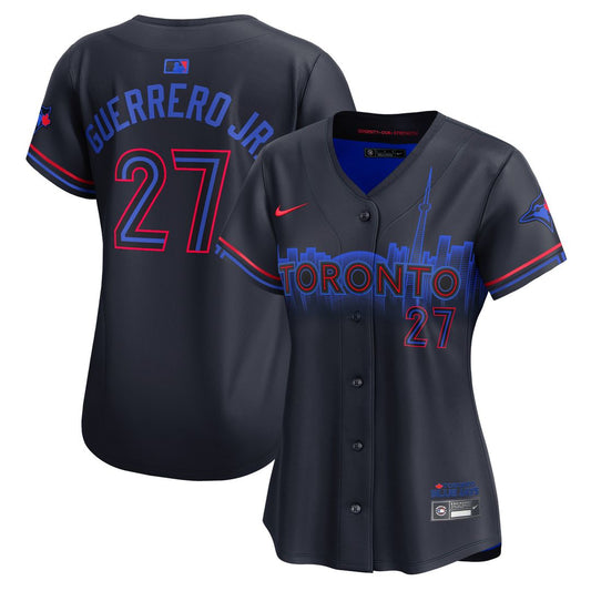 Toronto Blue Jays Vladimir Guerrero Jr. Nike Women's 2024 City Connect Limited Jersey - Navy